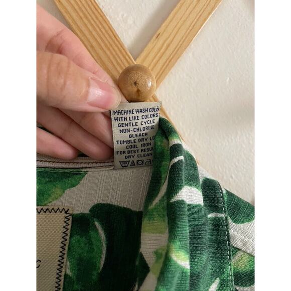 Island Republic Mens Hawaiian 100% Silk Washable Button Down Shirt XL Green - Picture 6 of 6